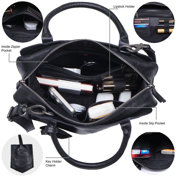 Latico Leathers James Leather Crossbody Bag in Cognac Excellent - Picture 11 of 11